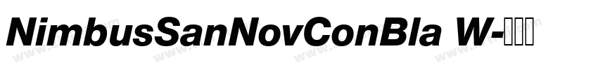 NimbusSanNovConBla W字体转换 NimbusSanNovConBla W字体转换